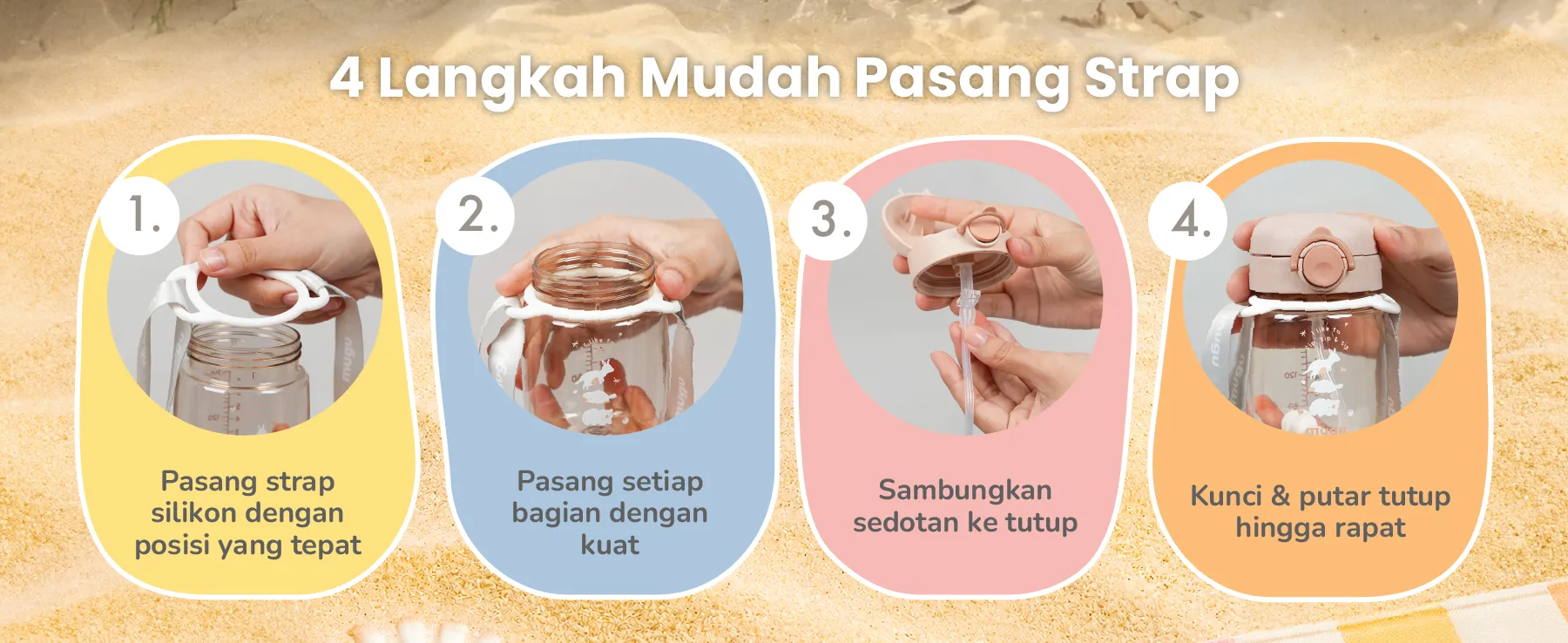 Mugu Universal Water Bottle Strap description image