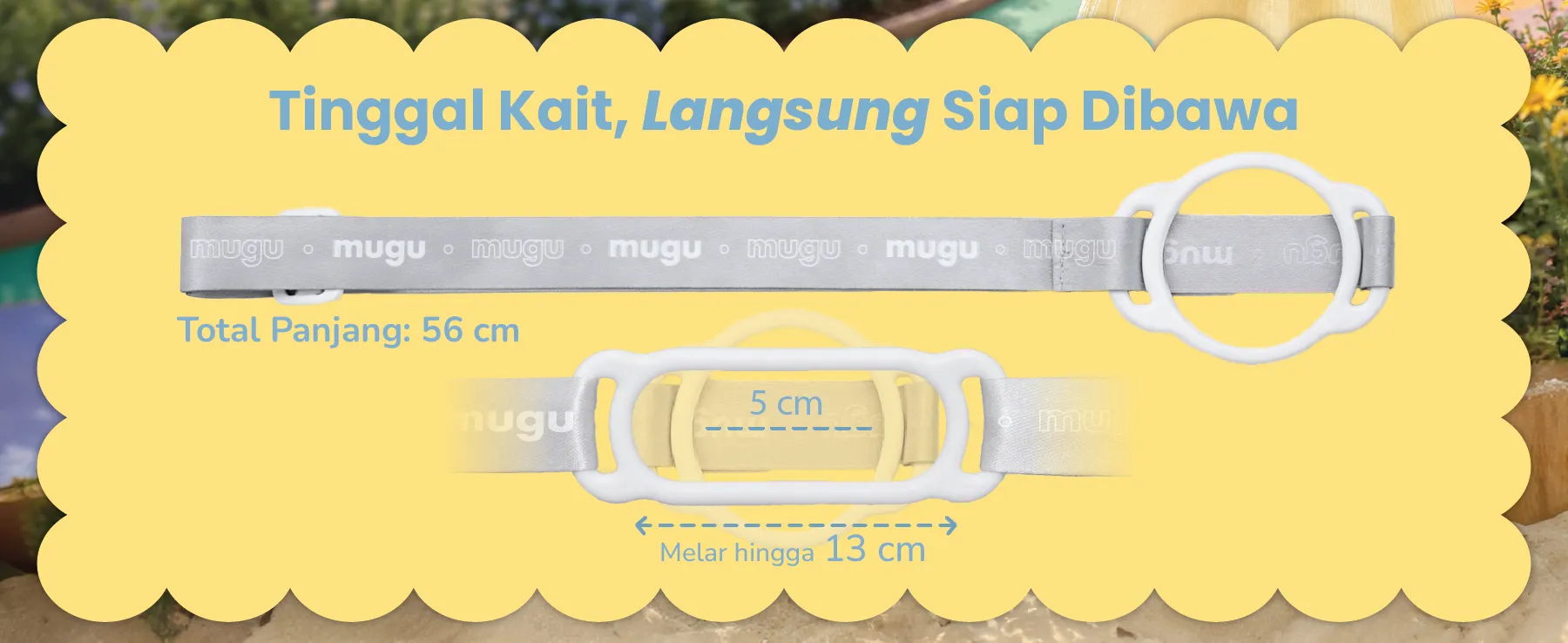 Mugu Universal Water Bottle Strap description image