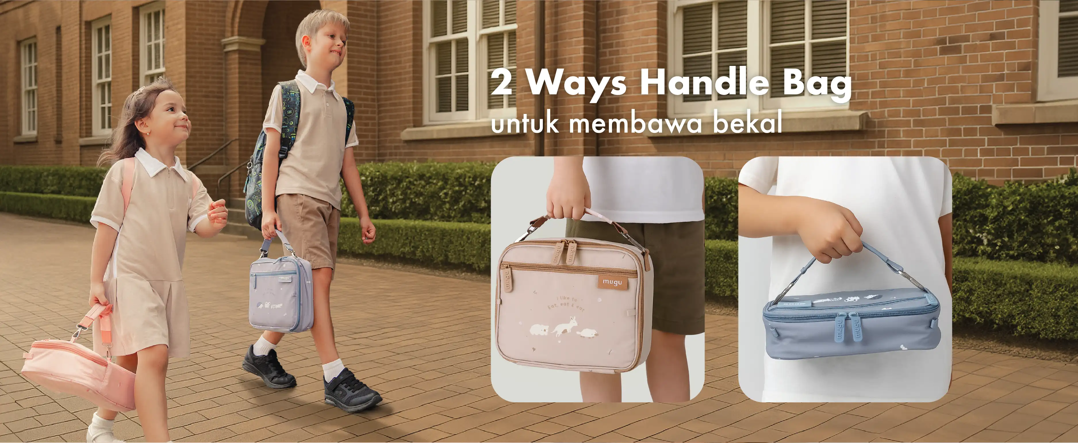 mugu kids insulated bento bag description image
