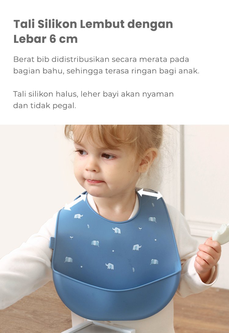 mugu silicone bib - Celemek Bayi description image