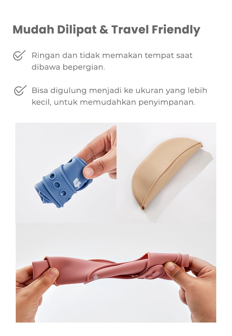 mugu silicone bib - Celemek Bayi description image