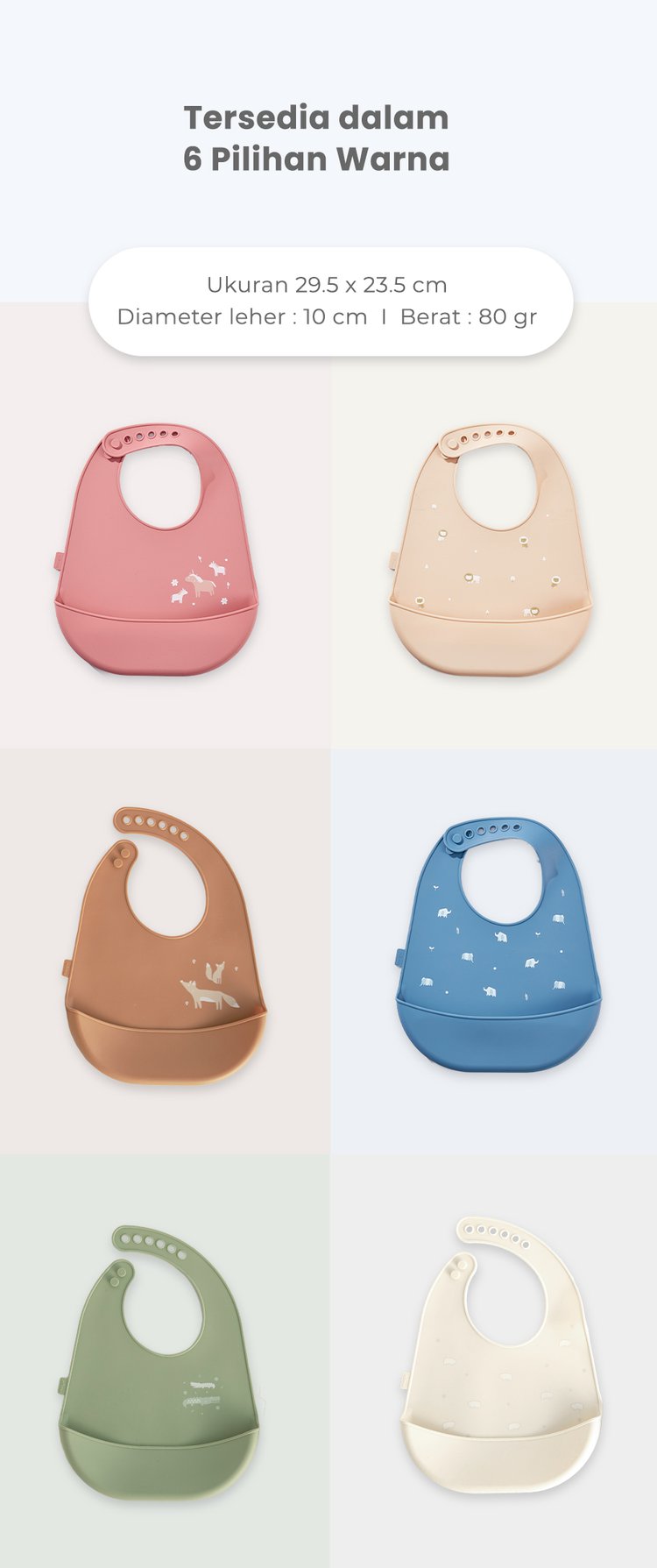 mugu silicone bib - Celemek Bayi description image