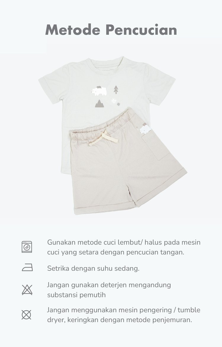 mugu Hearts' Mate Collection Snowie - Baju Anak Satu Pasang description image