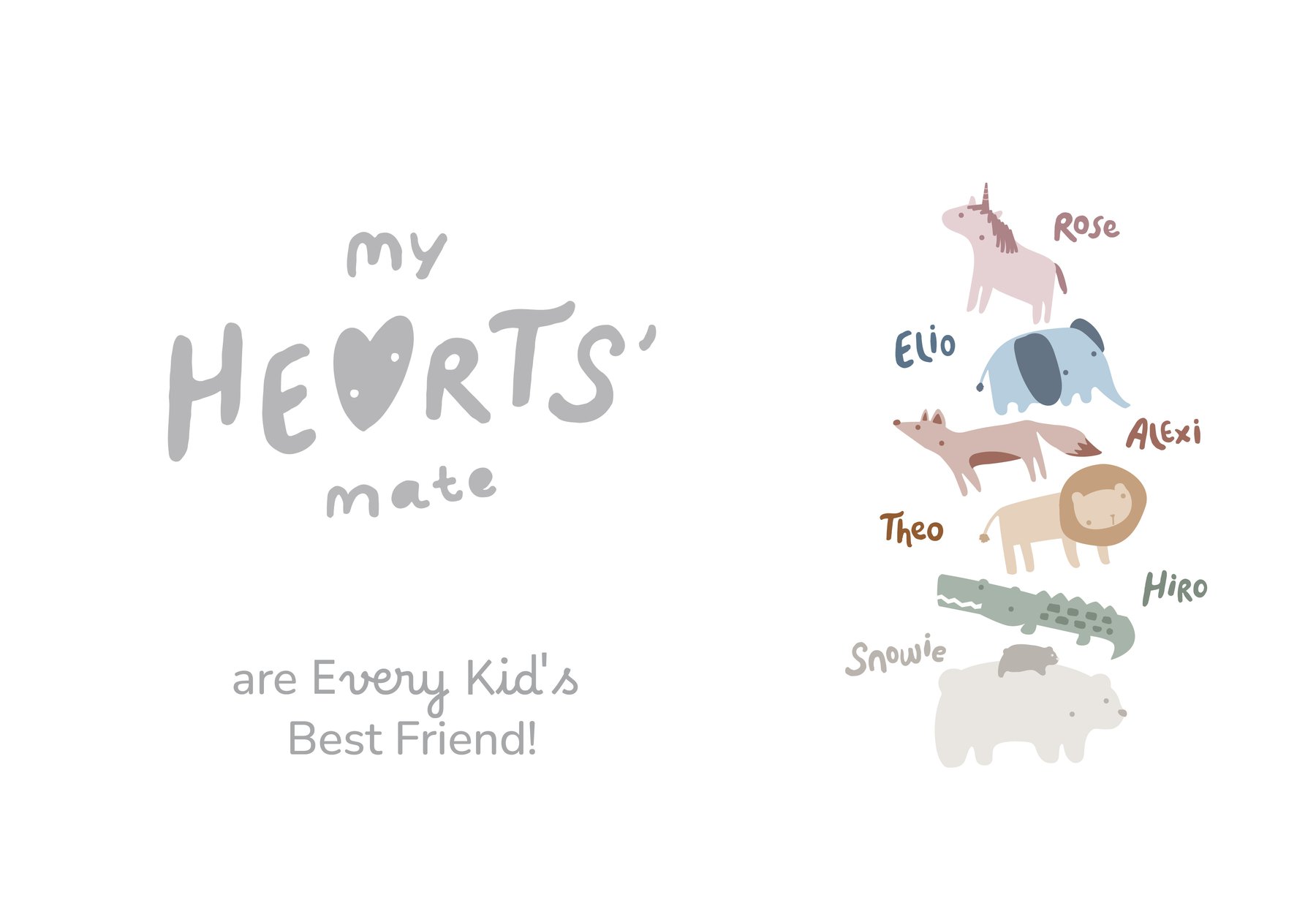 mugu Hearts' Mate Collection Elio - Baju Anak Satu Pasang description image