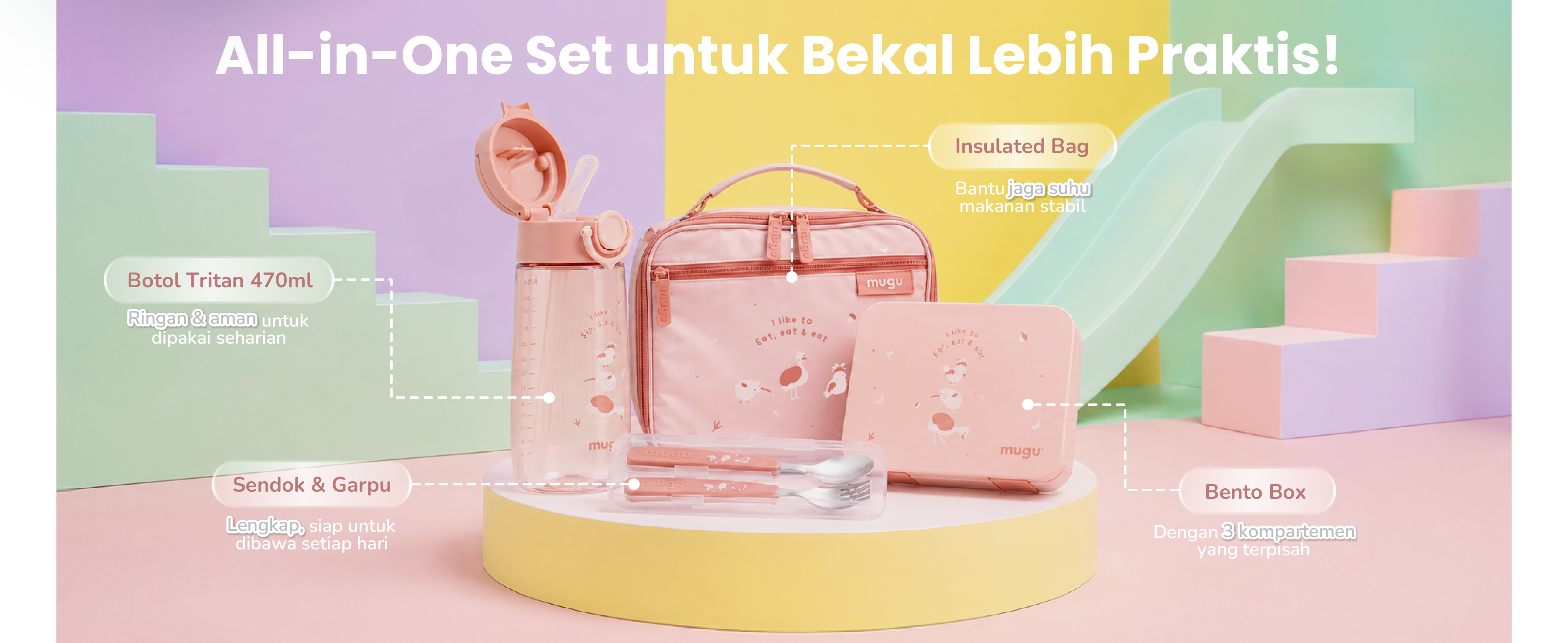 mugu kids complete lunch set description image