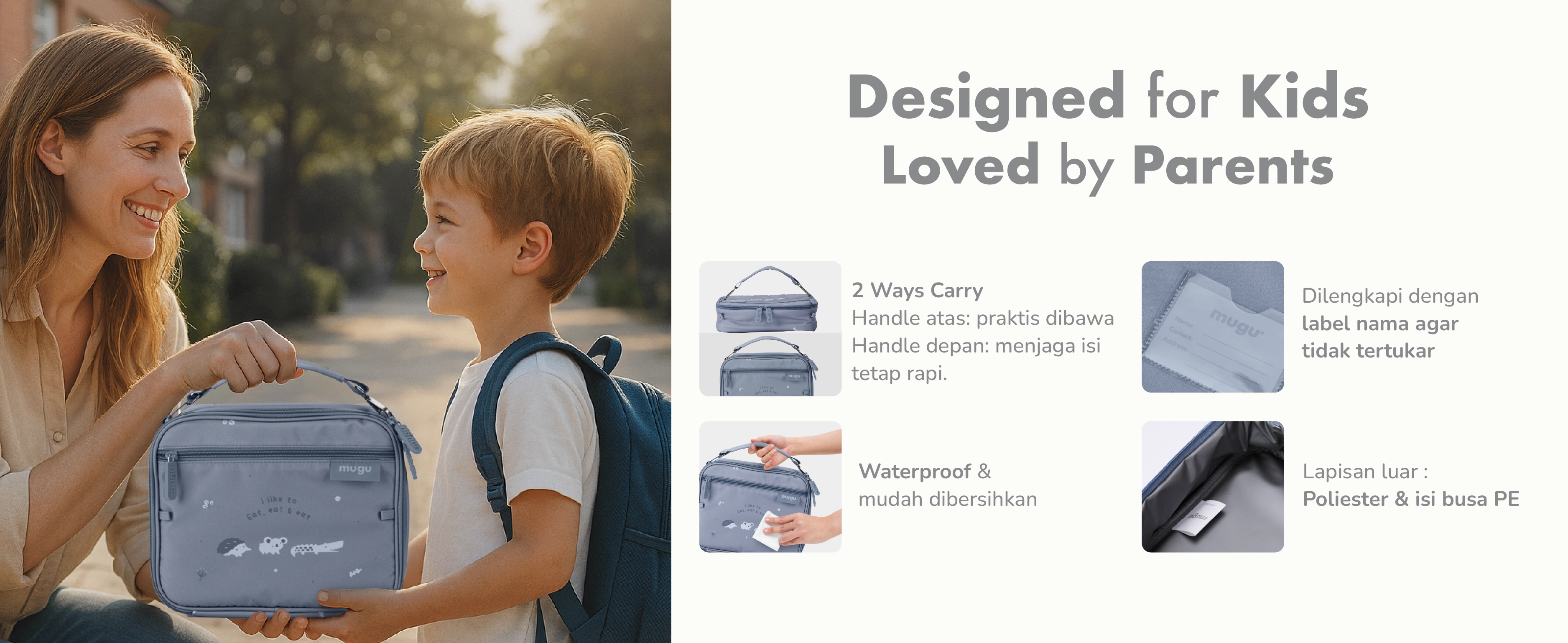 mugu kids complete lunch set description image