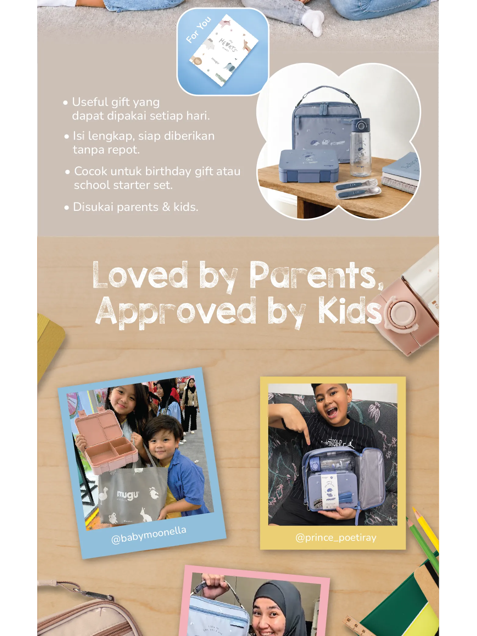 mugu kids complete lunch set description image