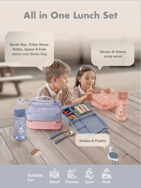[PRE ORDER] mugu kids complete lunch set description image