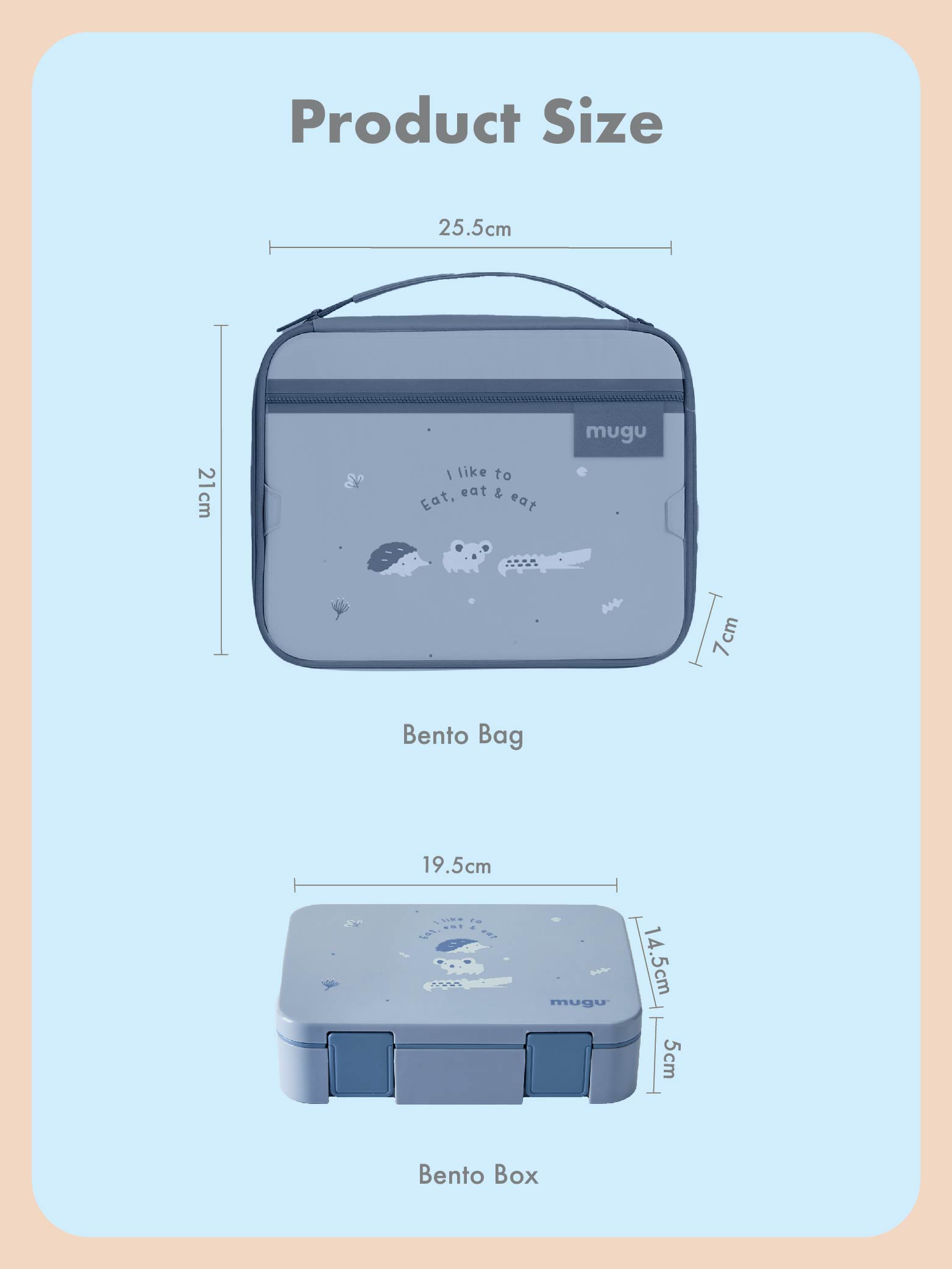 [PRE ORDER] mugu Kids Simple Lunch Set description image