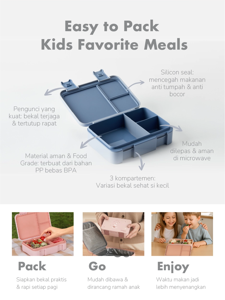 [PRE ORDER] mugu Kids Simple Lunch Set description image