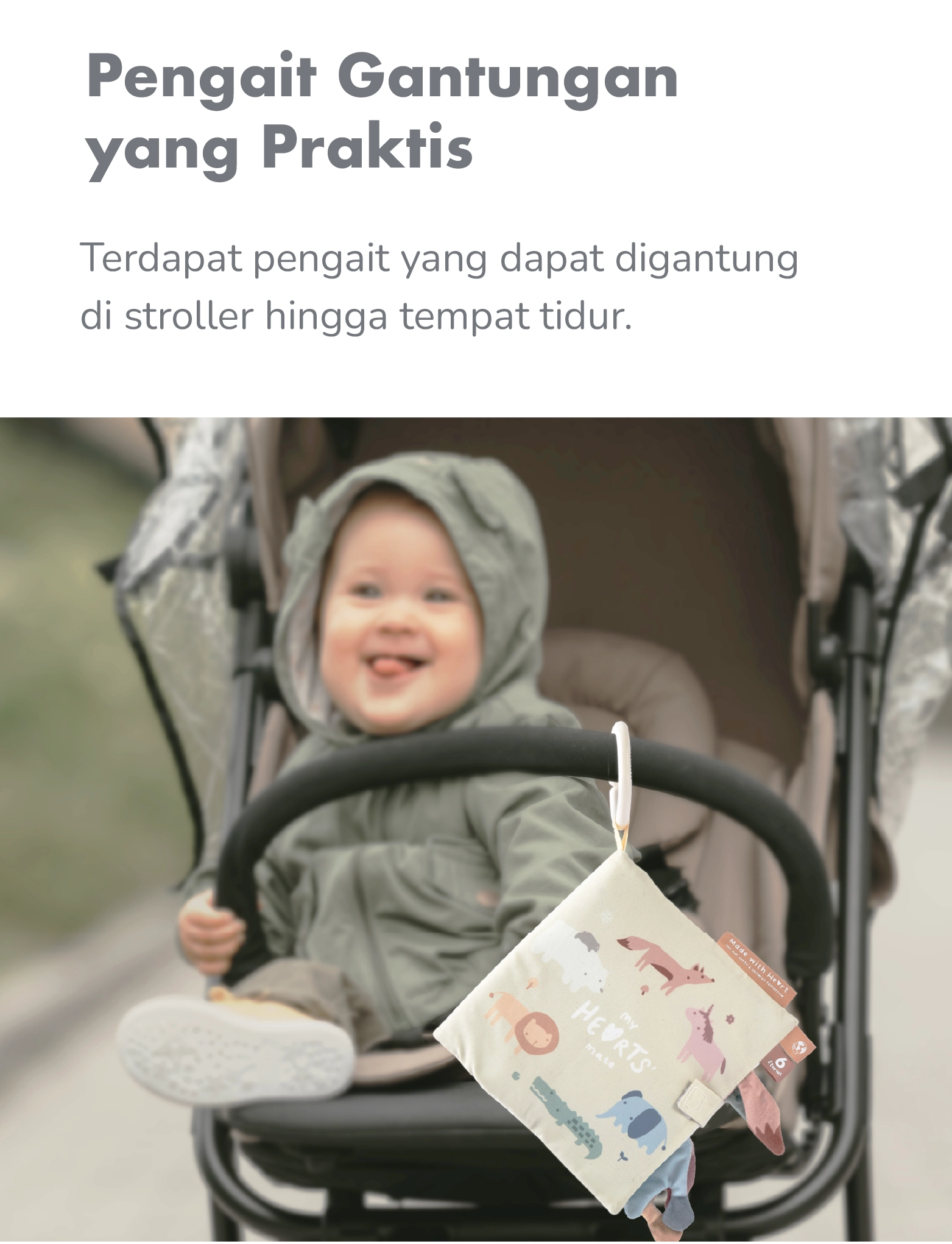 mugu Creative Soft Book - Buku Bayi Mainan Montessori description image