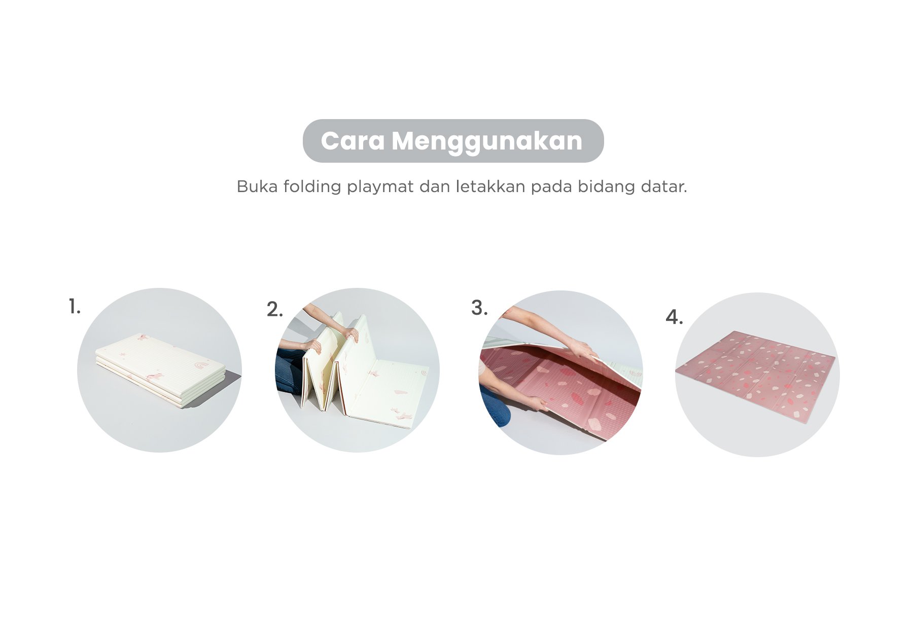 mugu Folding Playmat - Playmat Bayi Nyaman description image