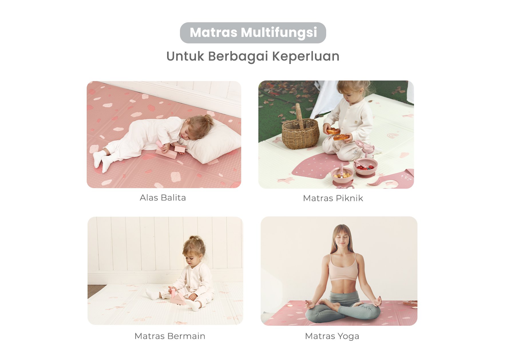 mugu Folding Playmat - Playmat Bayi Nyaman description image