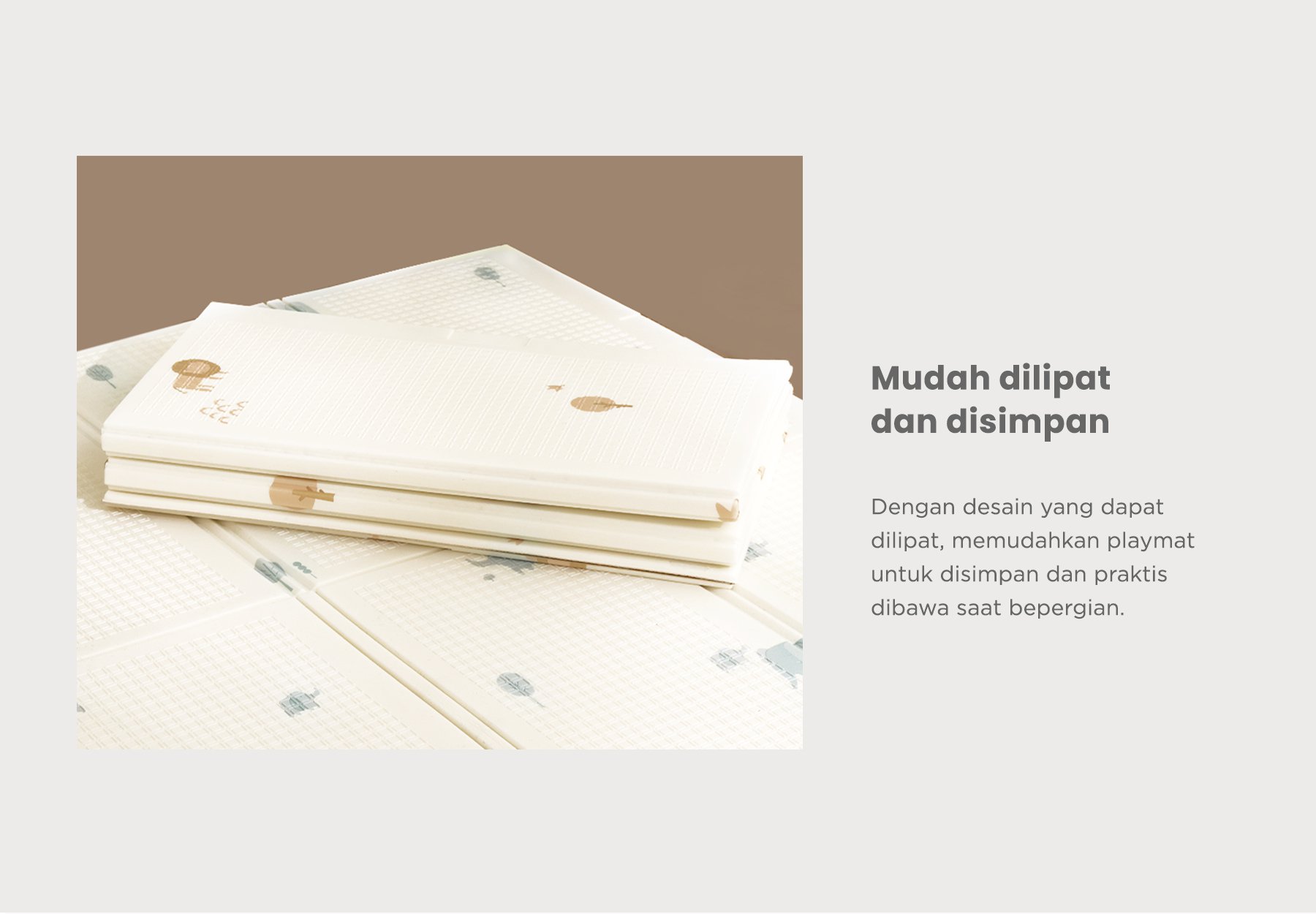 mugu Folding Playmat - Playmat Bayi Nyaman description image