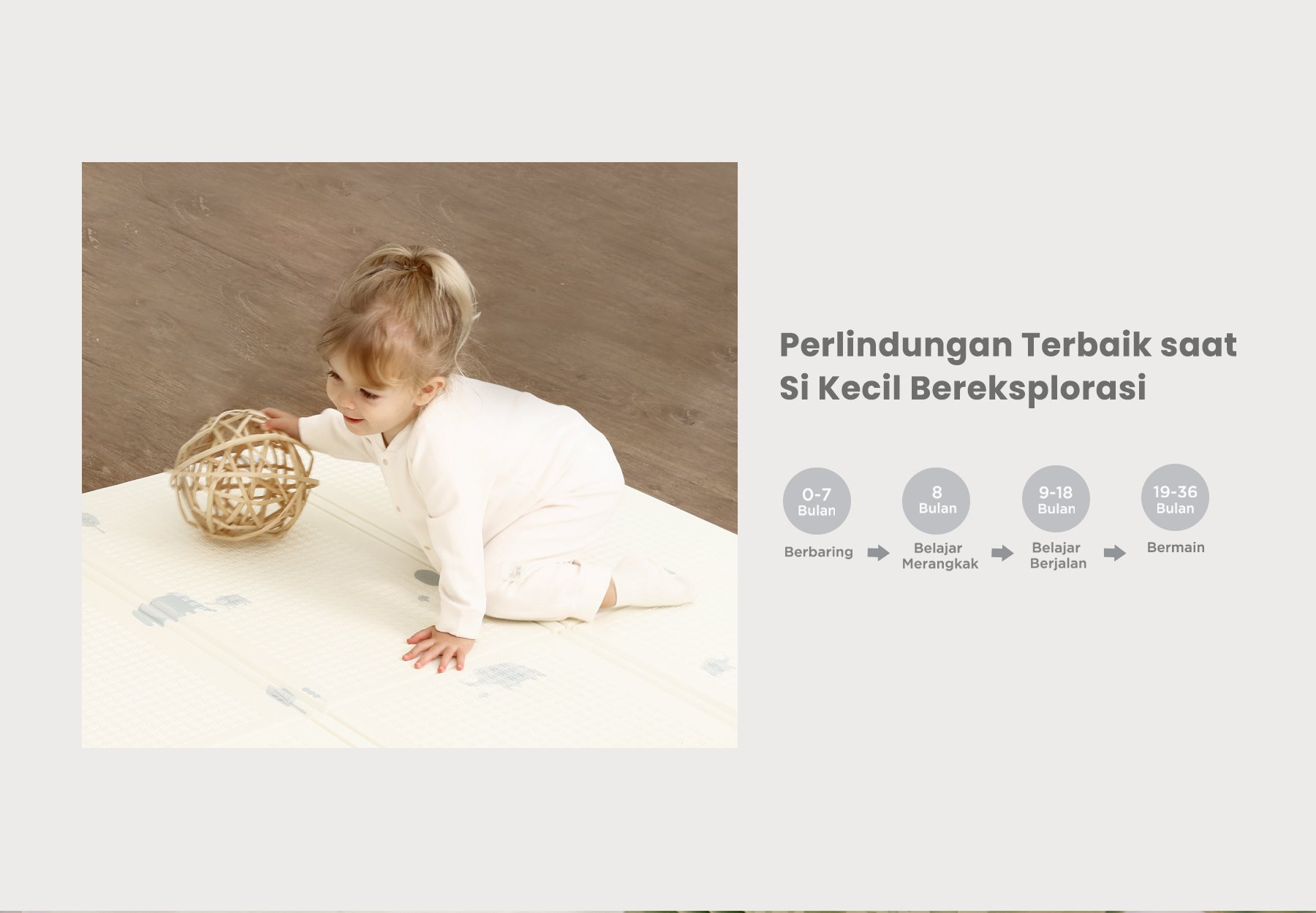 mugu Folding Playmat - Playmat Bayi Nyaman description image