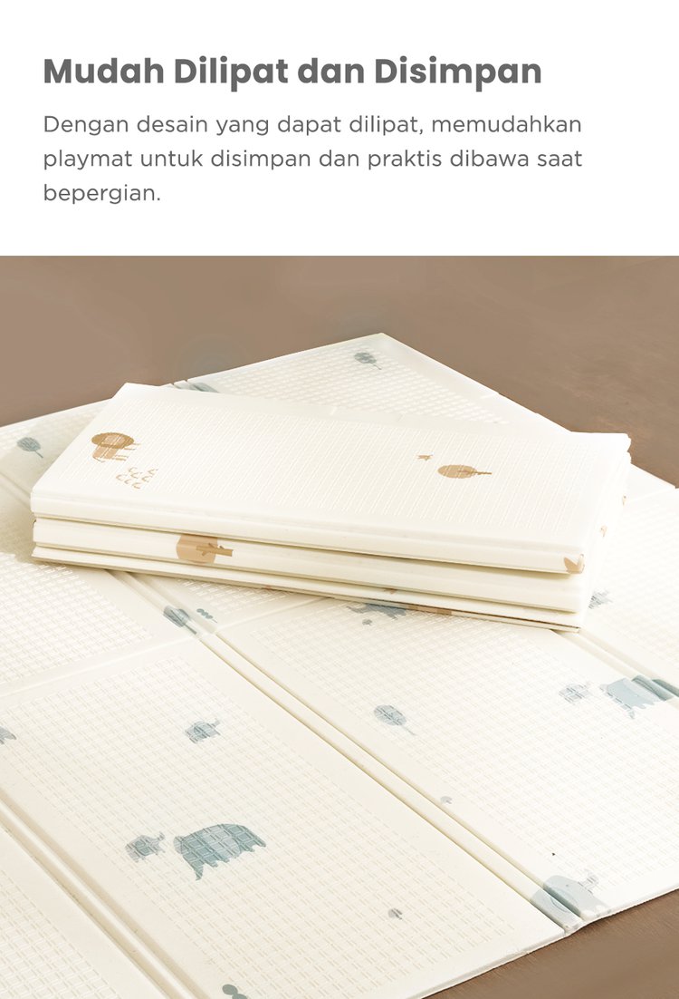 mugu Folding Playmat - Playmat Bayi Nyaman description image