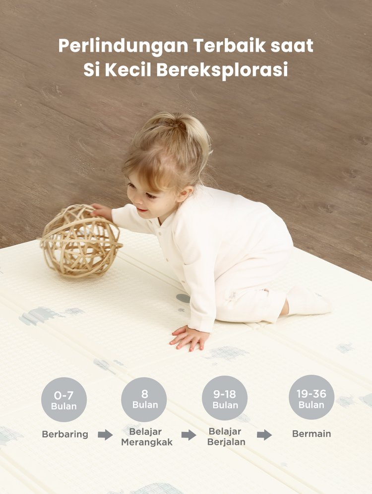 mugu Folding Playmat - Playmat Bayi Nyaman description image