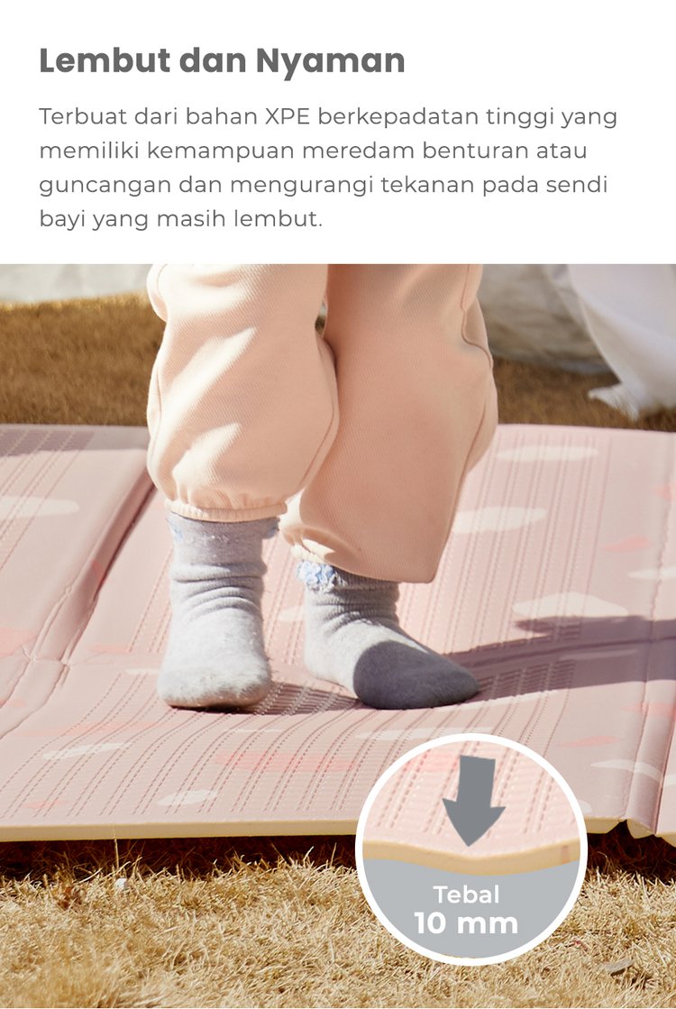 mugu Folding Playmat - Playmat Bayi Nyaman description image