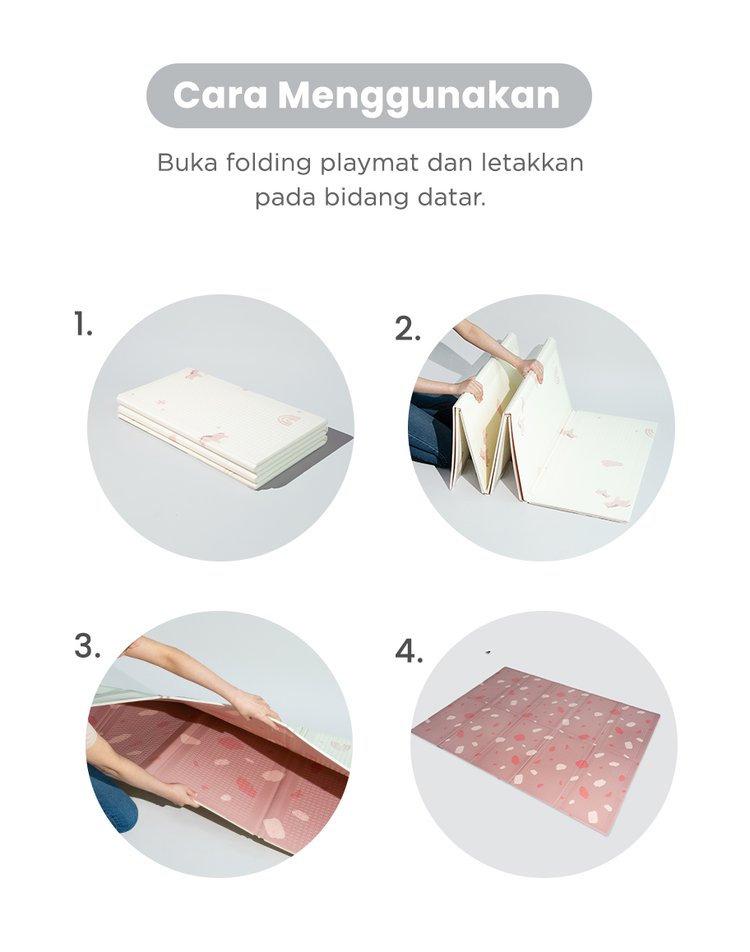 mugu Folding Playmat - Playmat Bayi Nyaman description image