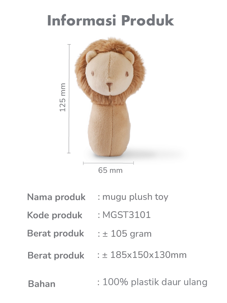 mugu Plush Toy Set - Boneka Peluk Empuk description image