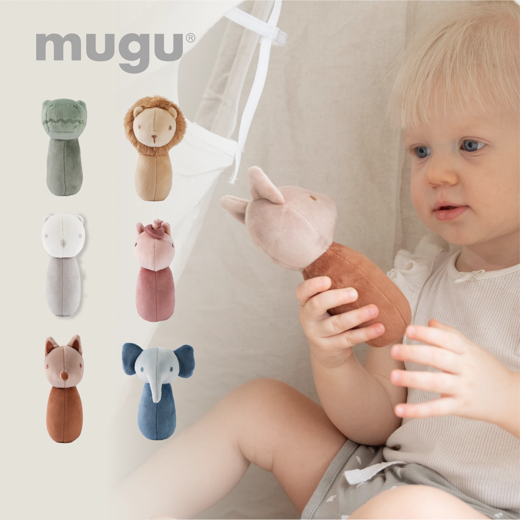 mugu Plush Toy Set - Boneka Peluk Empuk