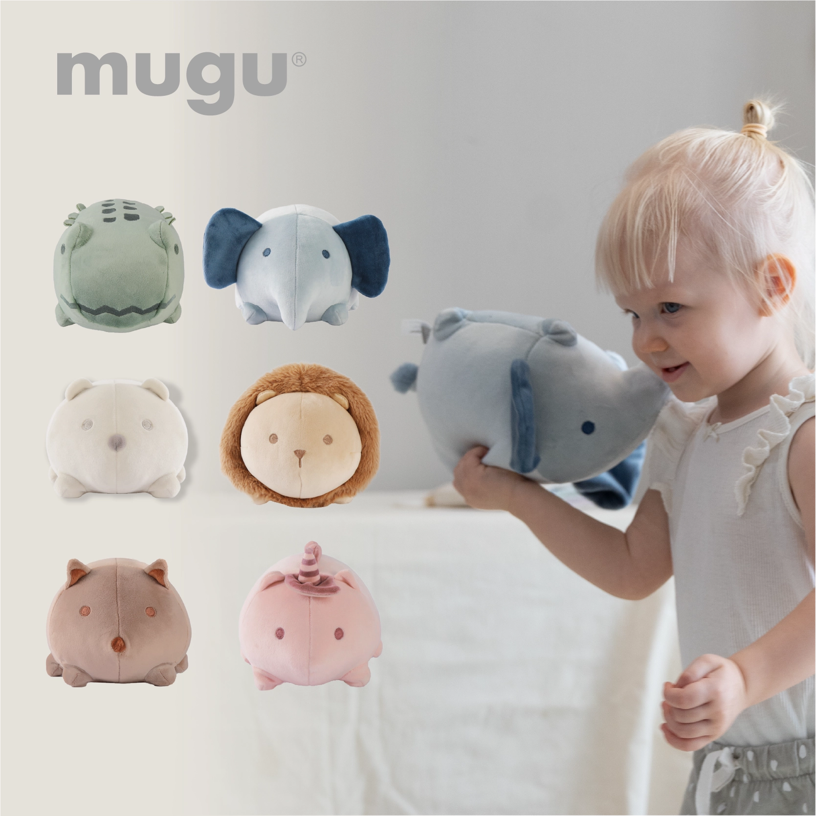 mugu Stuffed Doll Set - Boneka Anak Imut