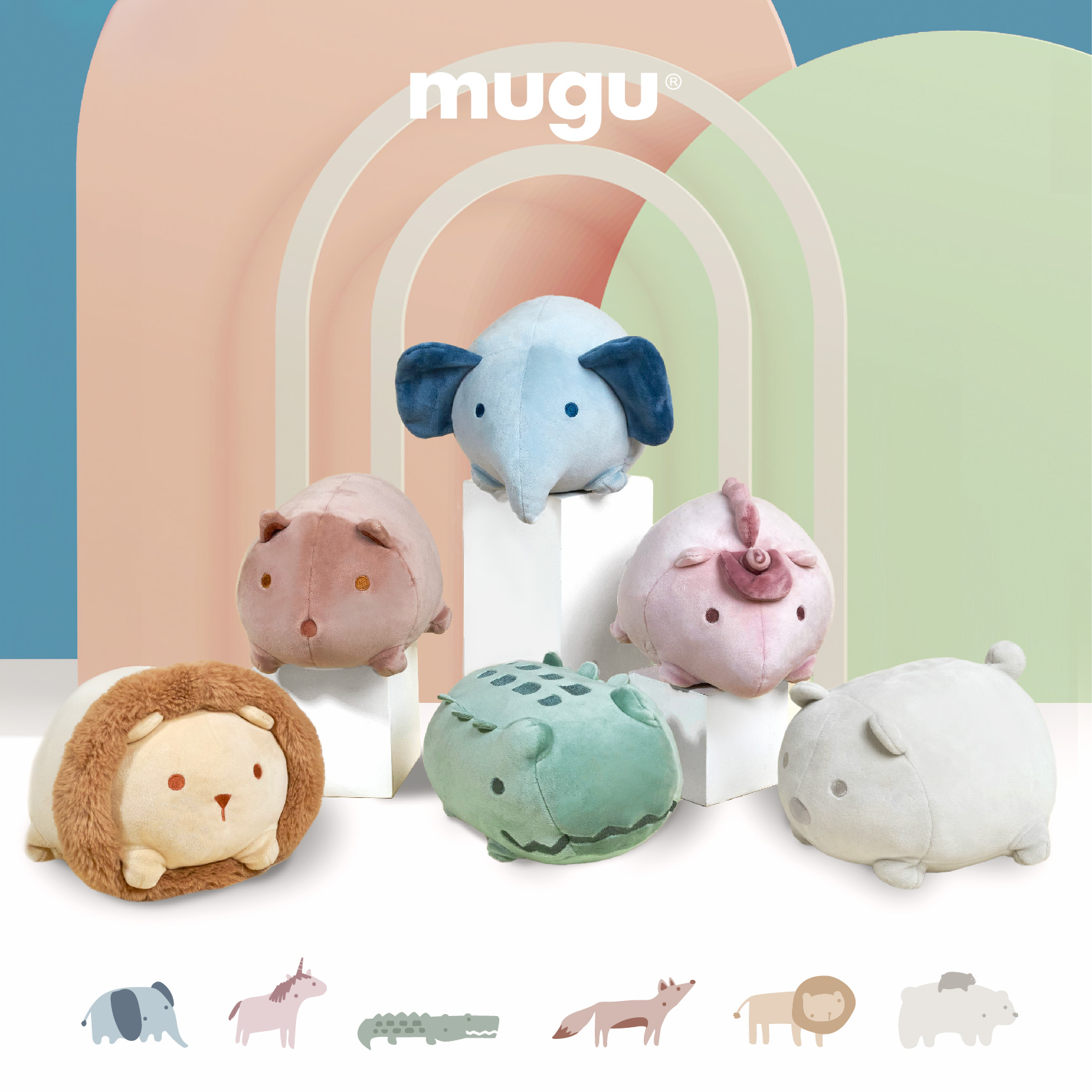 mugu Stuffed Doll - Boneka Anak Imut