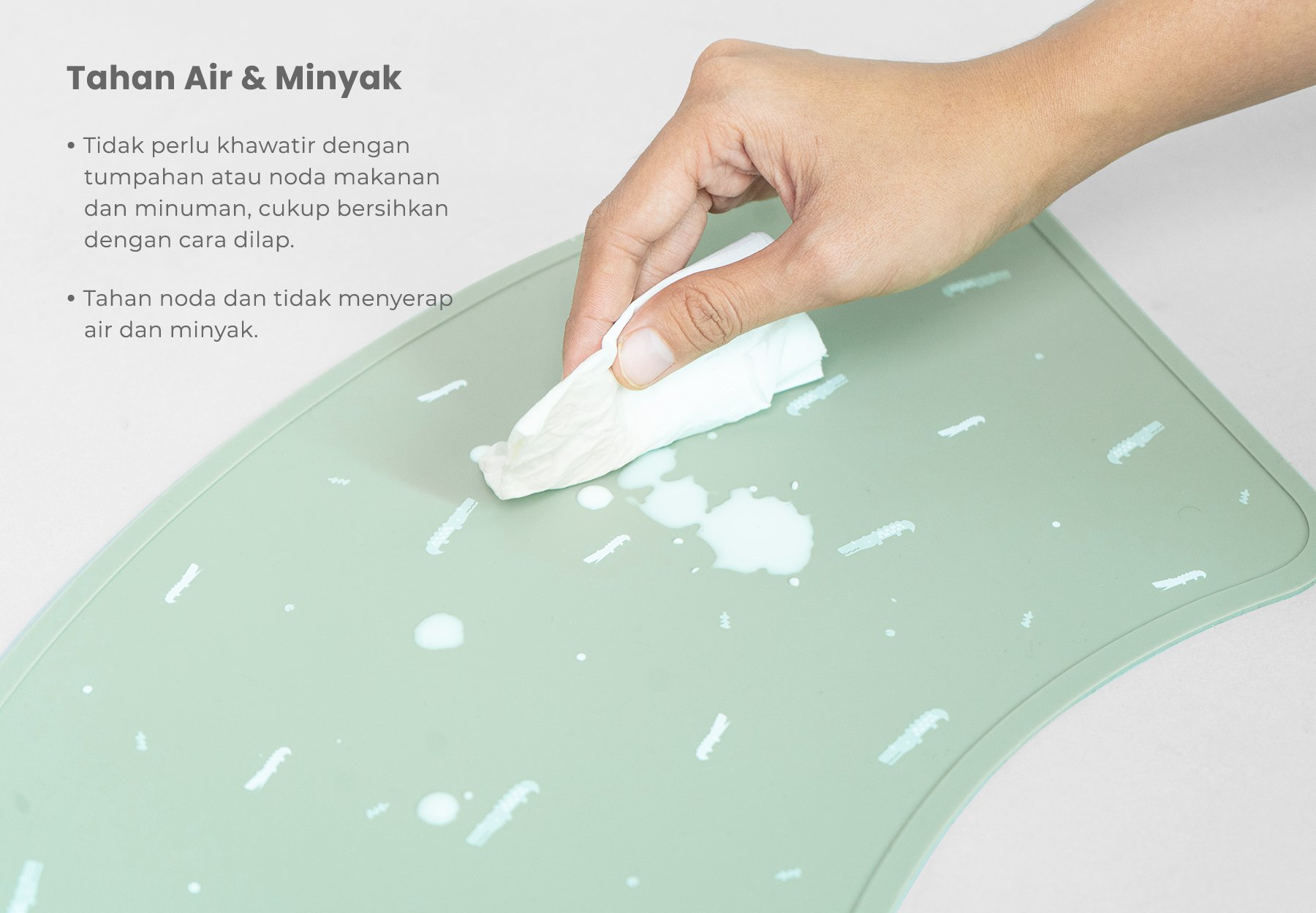 mugu silicone placemat - Tatakan Makan Bayi description image