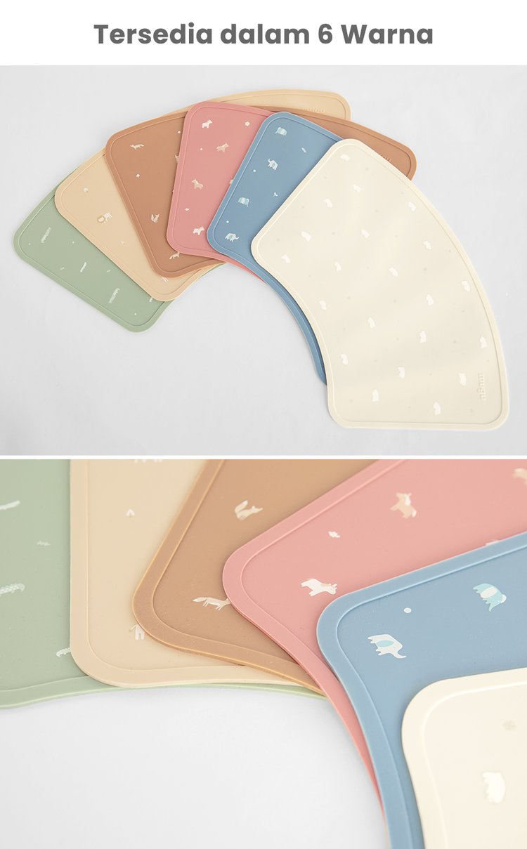 mugu silicone placemat - Tatakan Makan Bayi description image