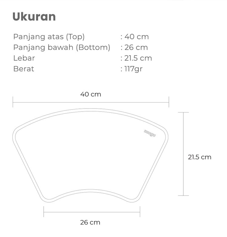 mugu silicone placemat - Tatakan Makan Bayi description image