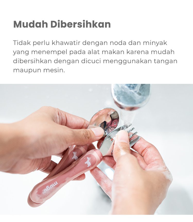 mugu toddler spoon & fork - Sendok & Garpu Bayi description image