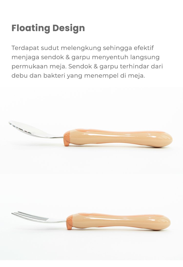 mugu toddler spoon & fork - Sendok & Garpu Bayi description image