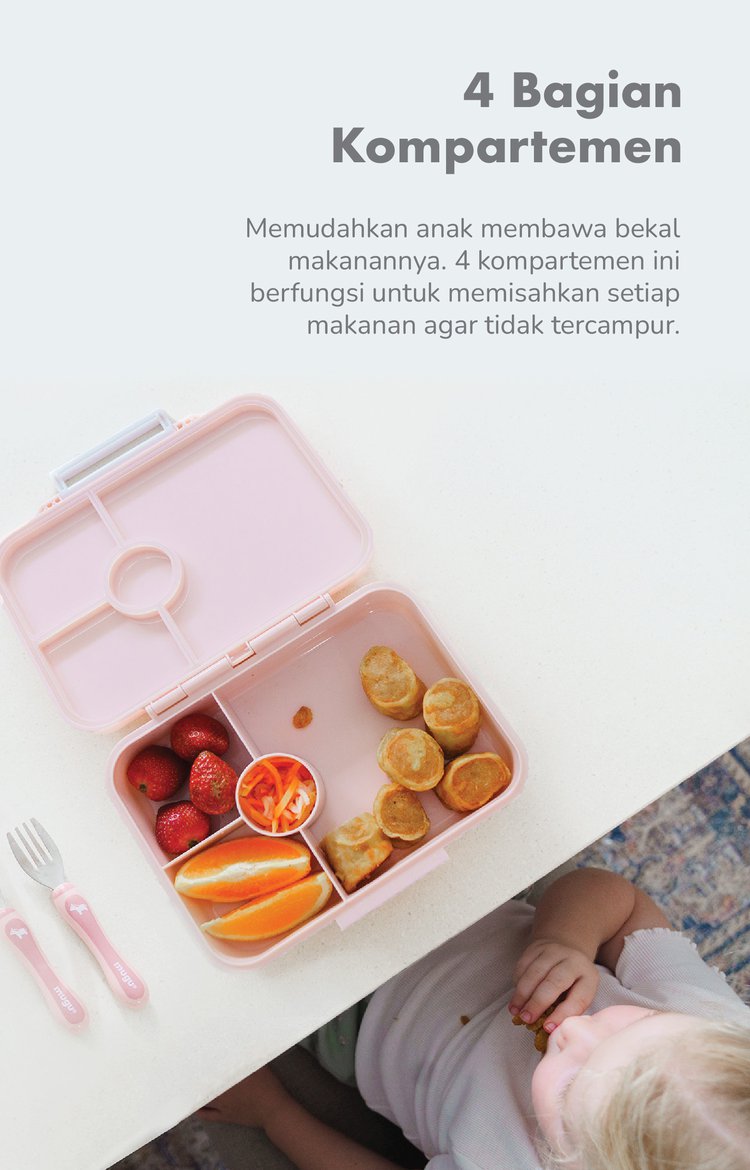 mugu Tritan Bento Box - Kotak Makan Tritan description image