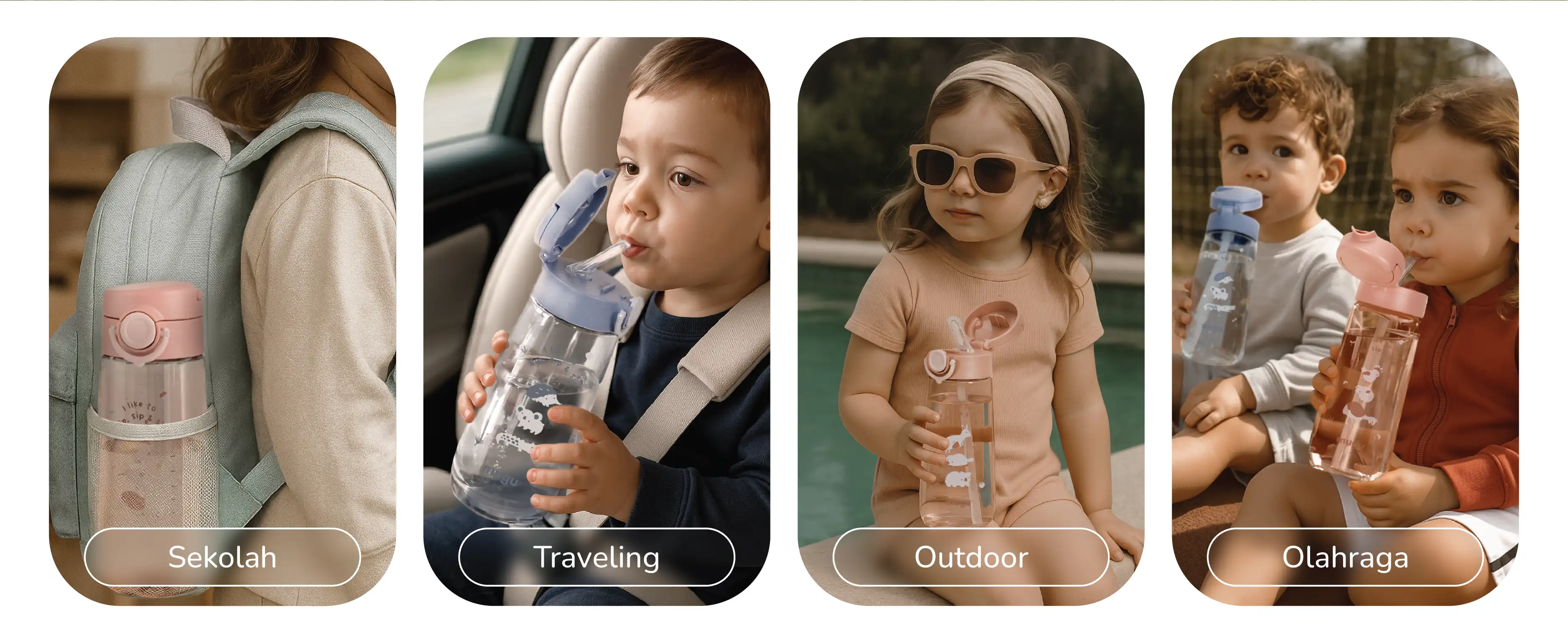 mugu kids tritan straw bottle description image