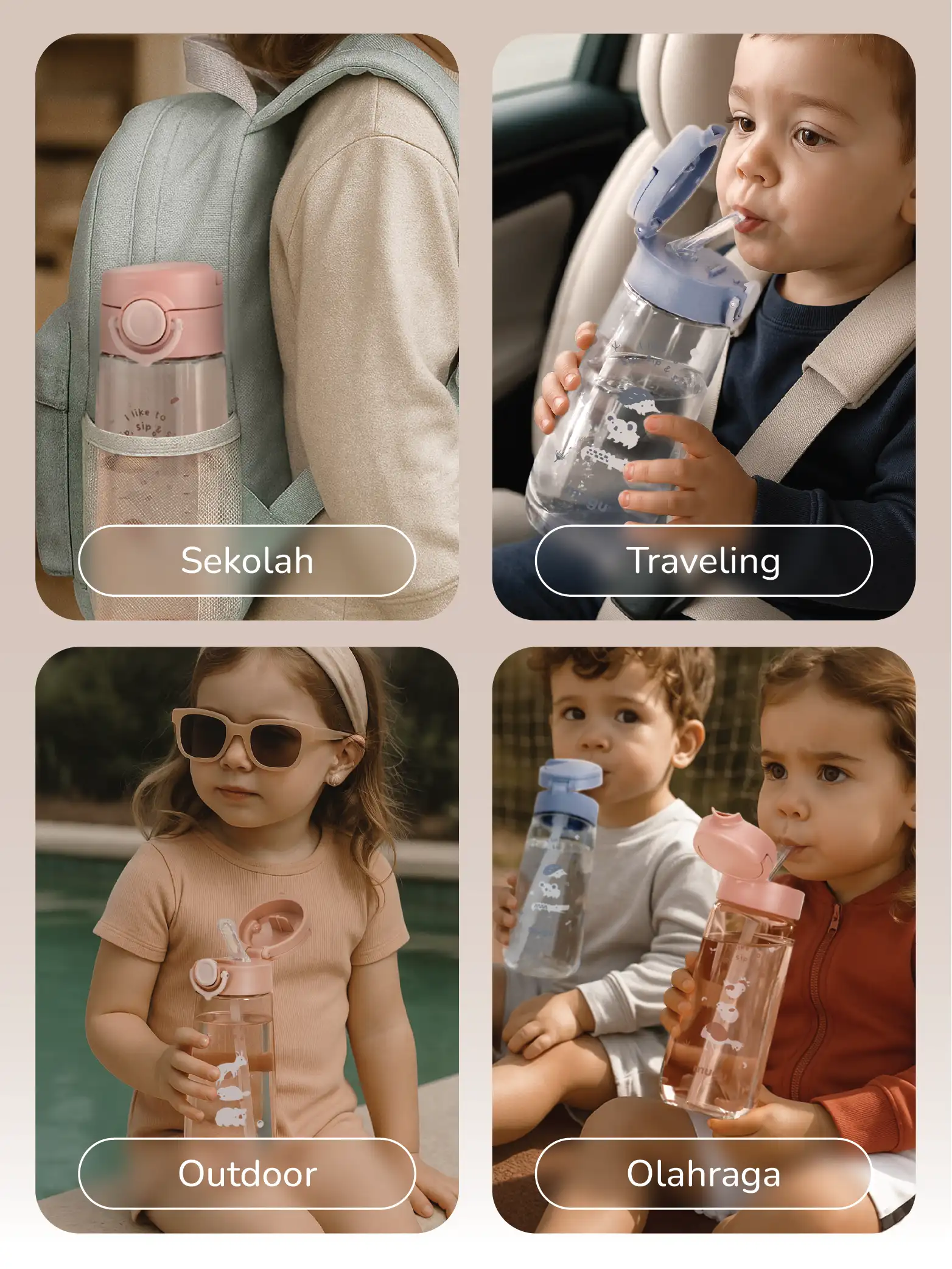 mugu kids tritan straw bottle description image