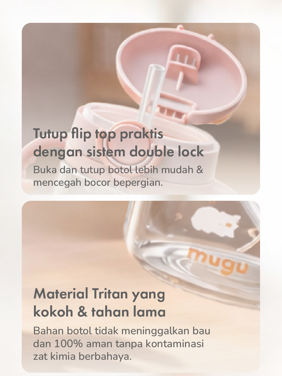 mugu wheat straw tritan training bottle 220ml description image