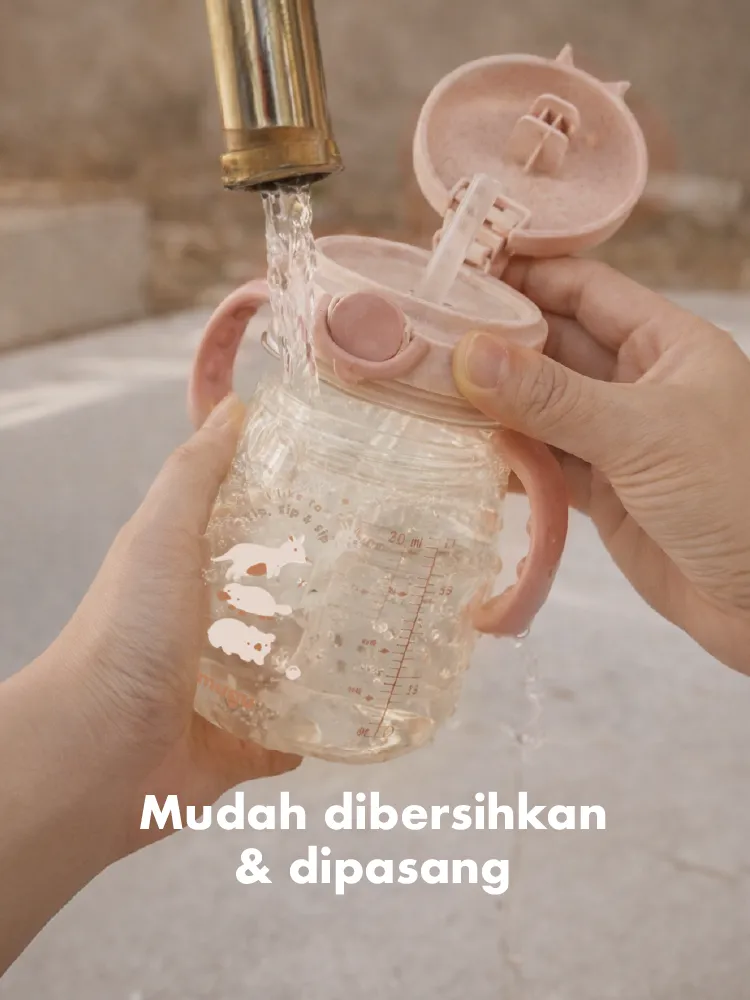 mugu wheat straw tritan training bottle 220ml description image