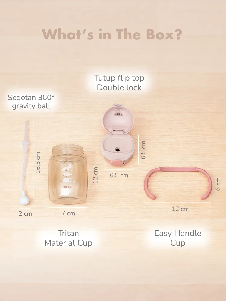 mugu wheat straw tritan training bottle 220ml description image