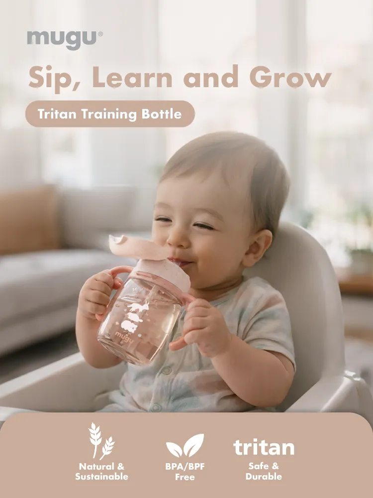 mugu wheat straw tritan training bottle 220ml description image