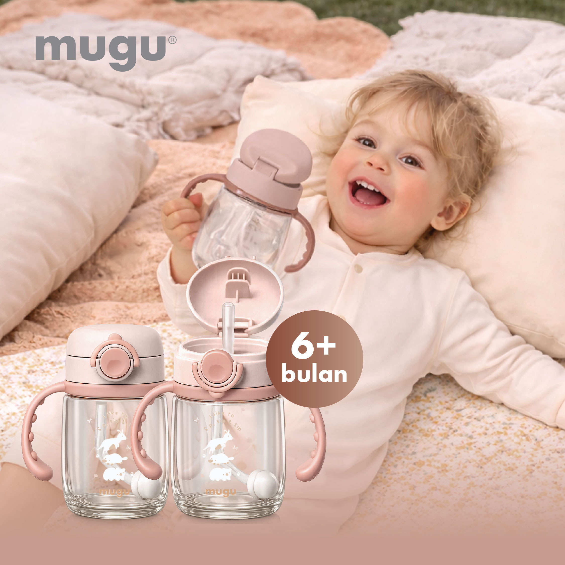 mugu wheat straw tritan training bottle 220ml