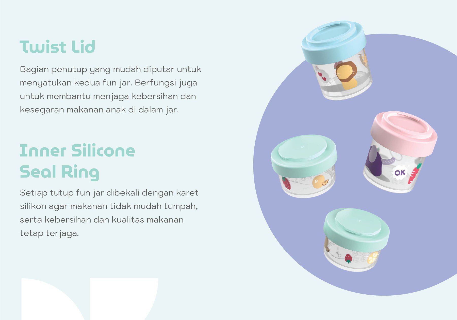 mooikind Kinder Fun Jar - Stoples Makan Bayi description image