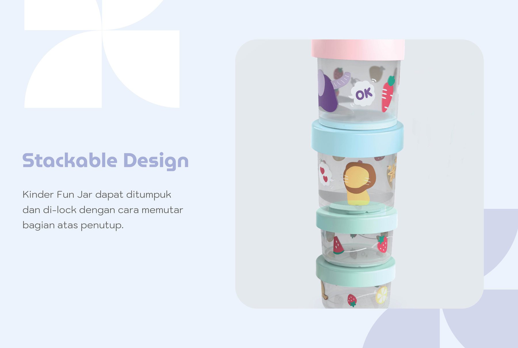 mooikind Kinder Fun Jar - Stoples Makan Bayi description image