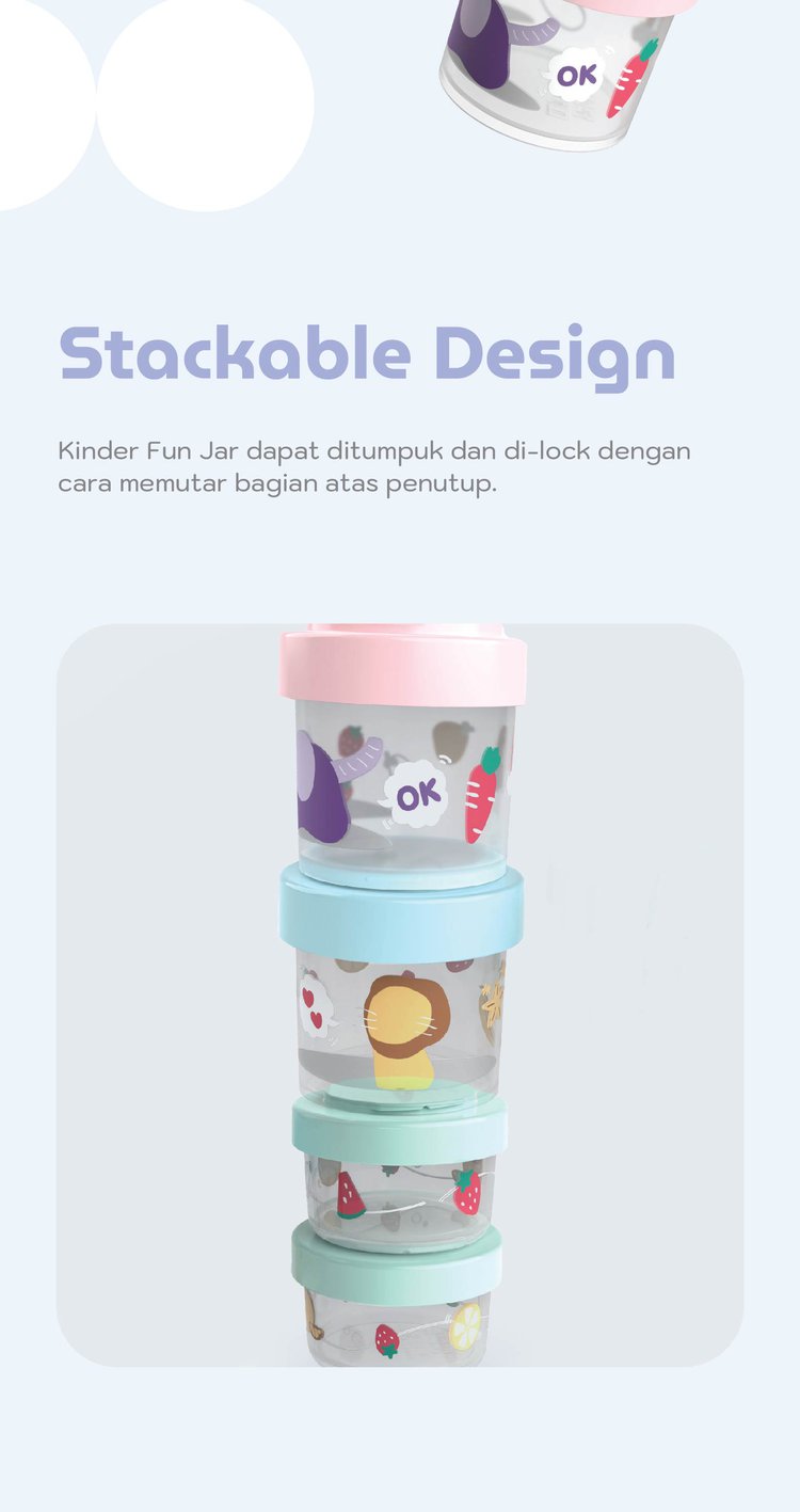 mooikind Kinder Fun Jar - Stoples Makan Bayi description image