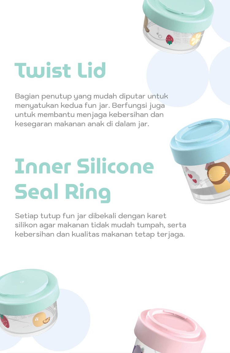 mooikind Kinder Fun Jar - Stoples Makan Bayi description image