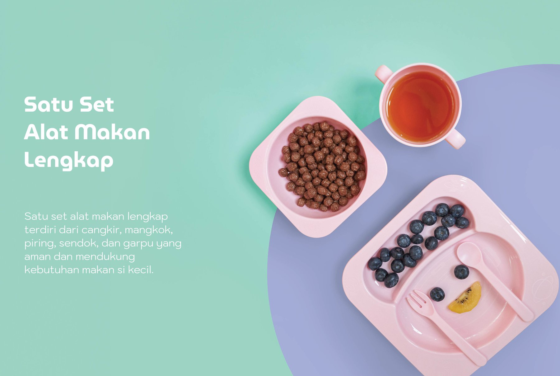 mooikind Kinder Meal Set - Tempat Makan Bayi description image