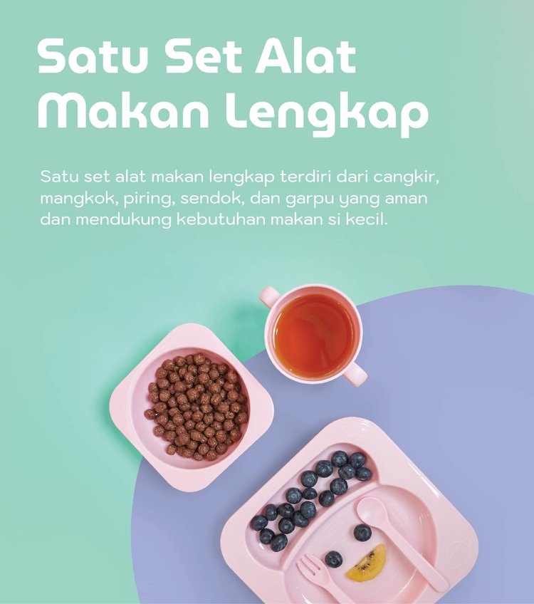 mooikind Kinder Meal Set - Tempat Makan Bayi description image