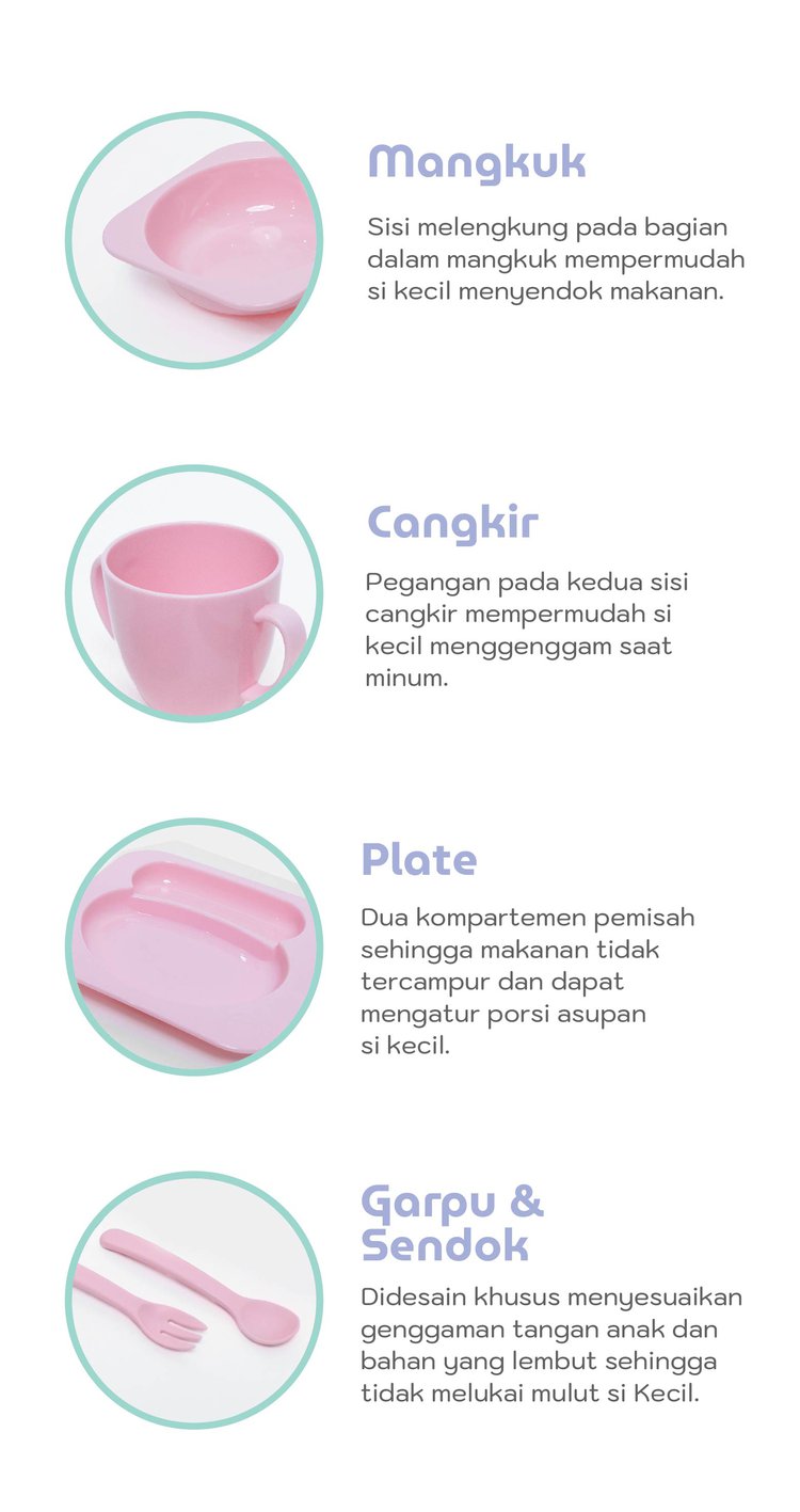 mooikind Kinder Meal Set - Tempat Makan Bayi description image