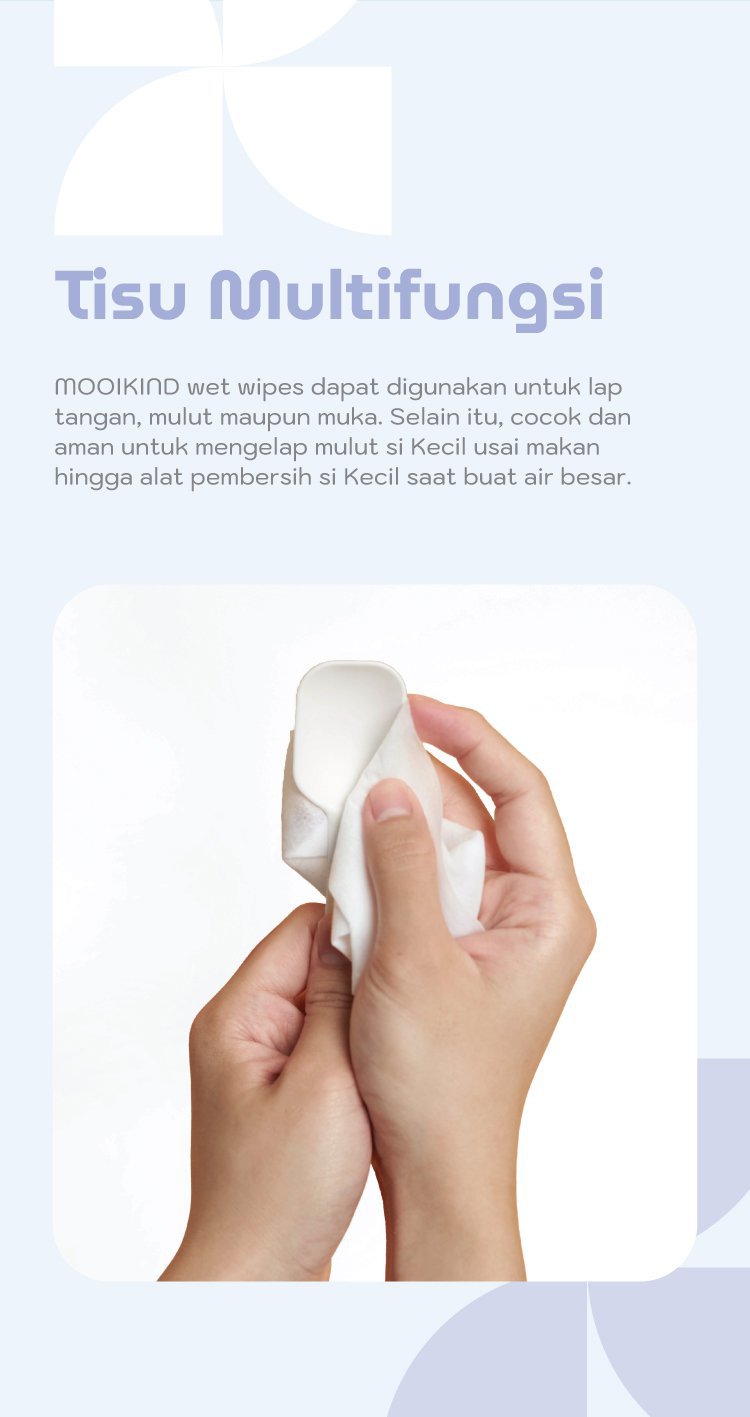 MOOIMOM x mooikind Baby Wet Wipes with EDI Water 4 Pack description image