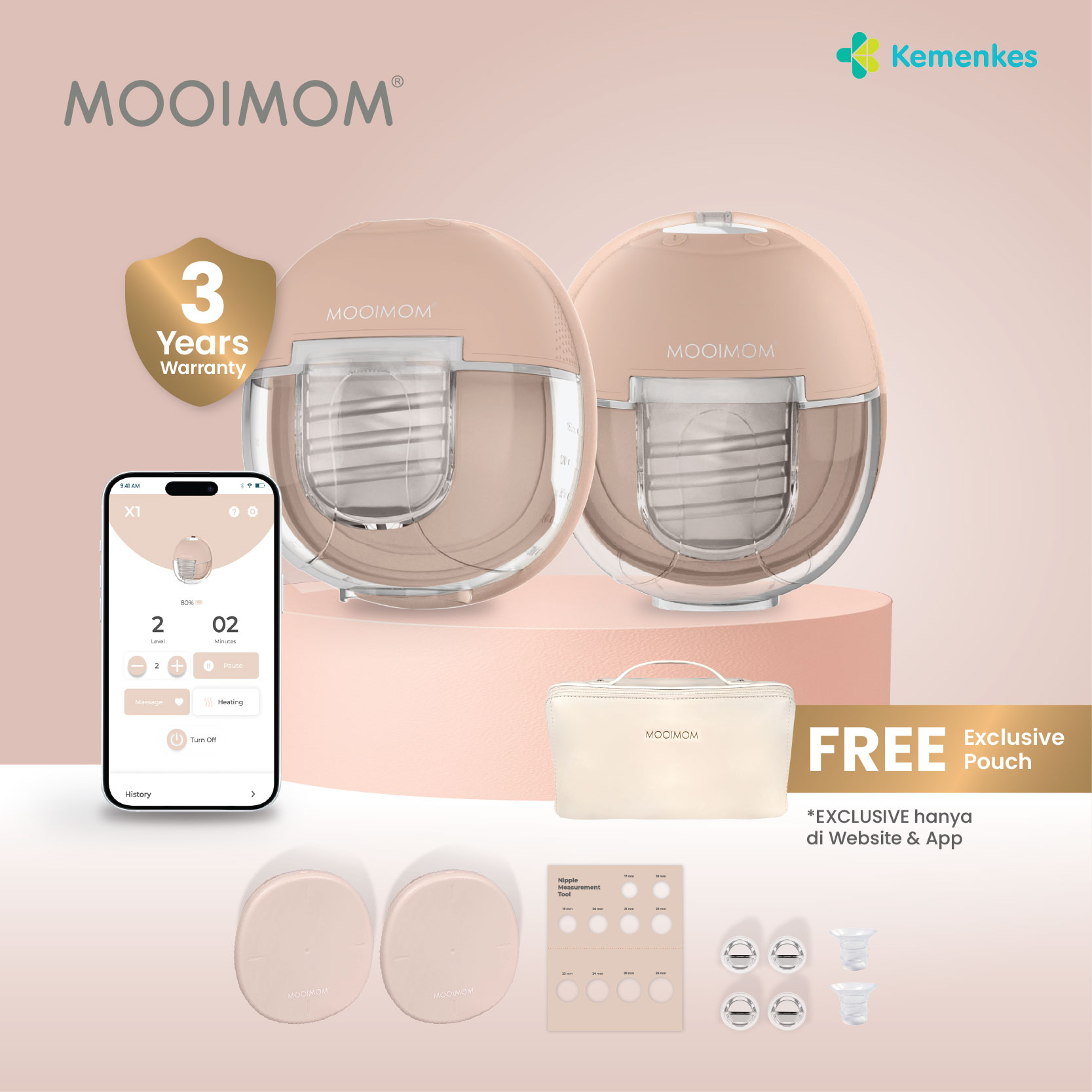 MOOIMOM Double X1 Single + Bag