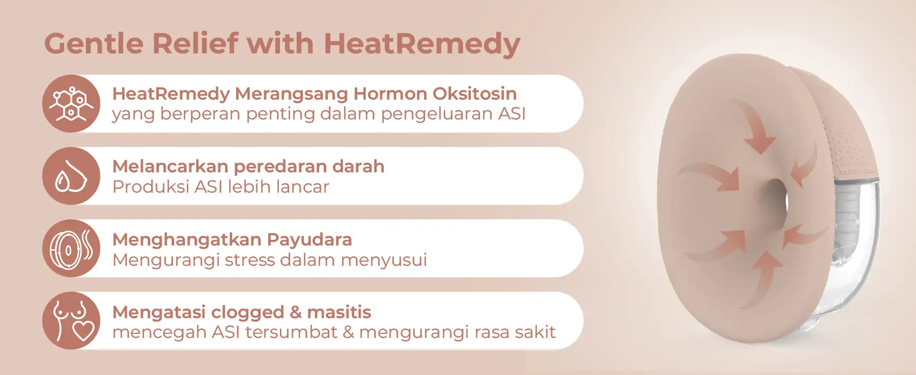 Gambar penjelasan desktop MOOIMOM X1 Ultra pompa ASI elektrik hands-free, menampilkan fitur dan keunggulan.